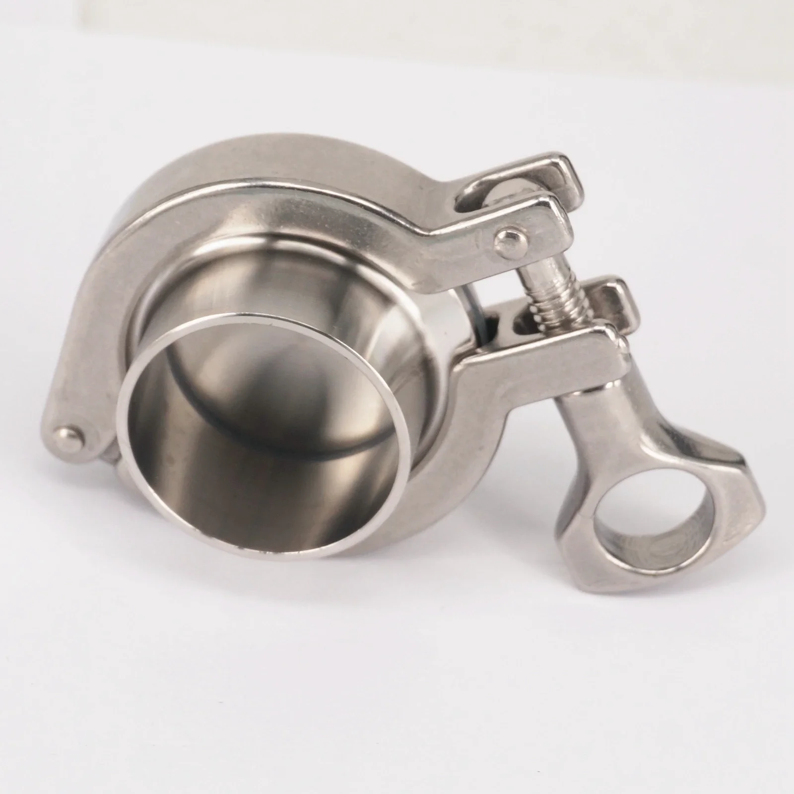 

A Set 38mm Pipe OD Sanitary 1.5" Tri Clamp Weld Ferrule + Tri Clamp + Silicon Gasket + End Cap 304 Stainless steel For Homebrew