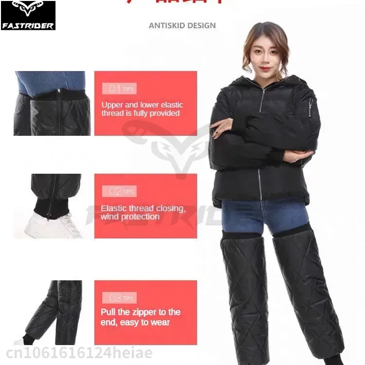 Motorrad Knies chützer Leggings Winter verdickte Baumwolle wind dicht, kälte beständig wasserdicht Fahrrad Knies chützer für Männer Frauen