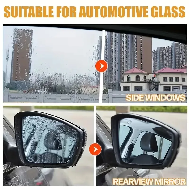 Magic Anti Rain Spray Nano Glass Coating for Windshield Mirror Waterproof and Clear Visibility