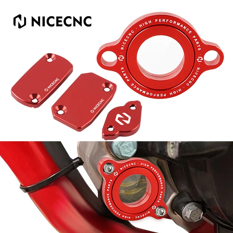 

NICECNC Brake Clutch Reservoir Cap & Transparent Oil Filter Cover For Beta RR 350 390 430 480 2015-2024 2023 2022 2021 2020 2019