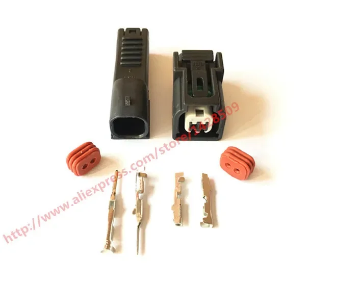 1 Set Kit 2 Pin Female Male Auto Fuel Injector Electronic Waterproof Connector For Honda CB400 Accord 6189-6904