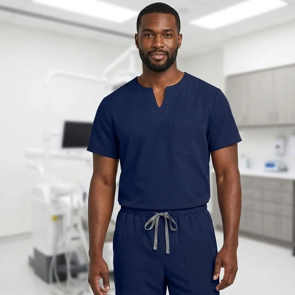 Spodnie robocze o luźnym kroju, szybkoschnące, z prostymi nogawkami dla personelu szpitalnego - 2 sztuki wygodnej, elastycznej odzieży roboczej