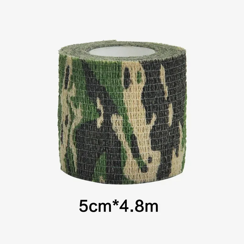 6/12/24/48Pcs Camouflage Self-Adhesive Tape, Non-Woven Cohesive Bandage Wraps, Pet Bandages, Camouflage Camouflage Tape
