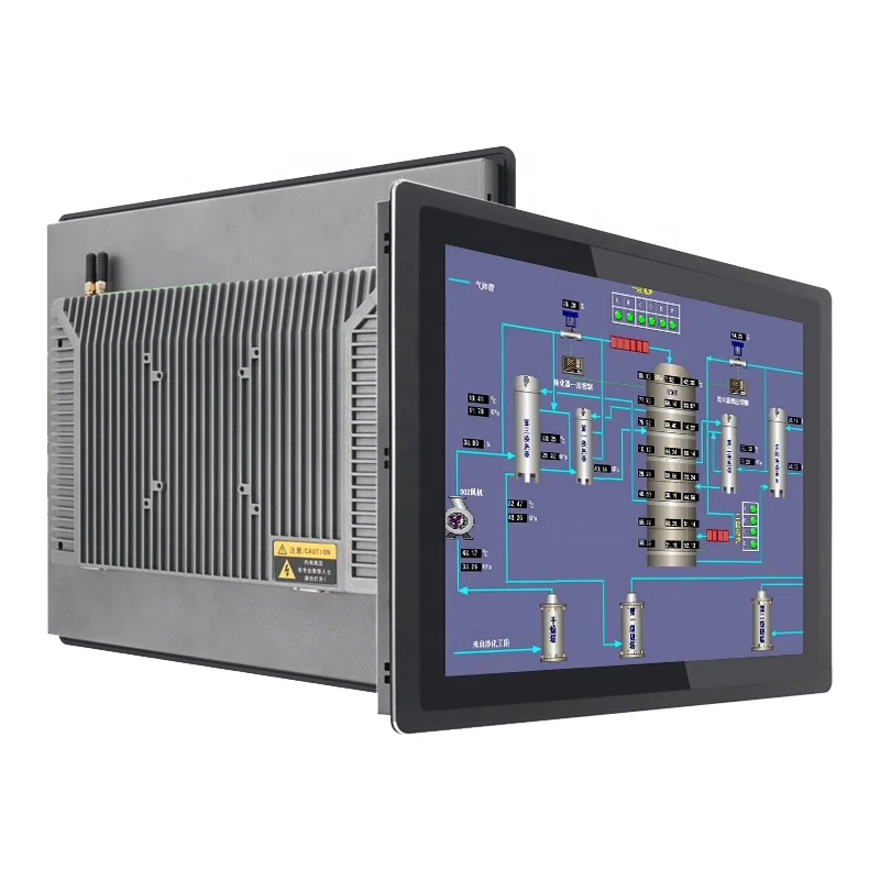 Embedded 17 Inch PCAP Industrial Panel PC Monitor Fanless Computer Capacitive Touch Screen I3/I5/I7 CPU SSD Storage 1024x768