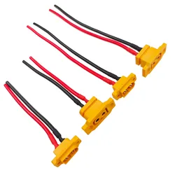 5PCS XT60E-F fixed Male and Female plugs, High Current Aircraft Model Electric Adjustable Charging Power Connector XT60E-M