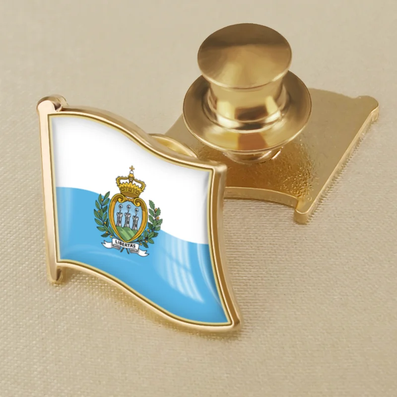 San Marino National Flag Lapel Pins Country Badges