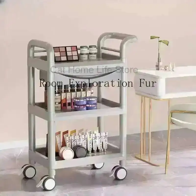 

Acrylic Wheels Luxury With Beauty Tattoo Trolley Salon Hairdressers Drawers Gold Professional Beautician Auxiliary Trolleys Spa