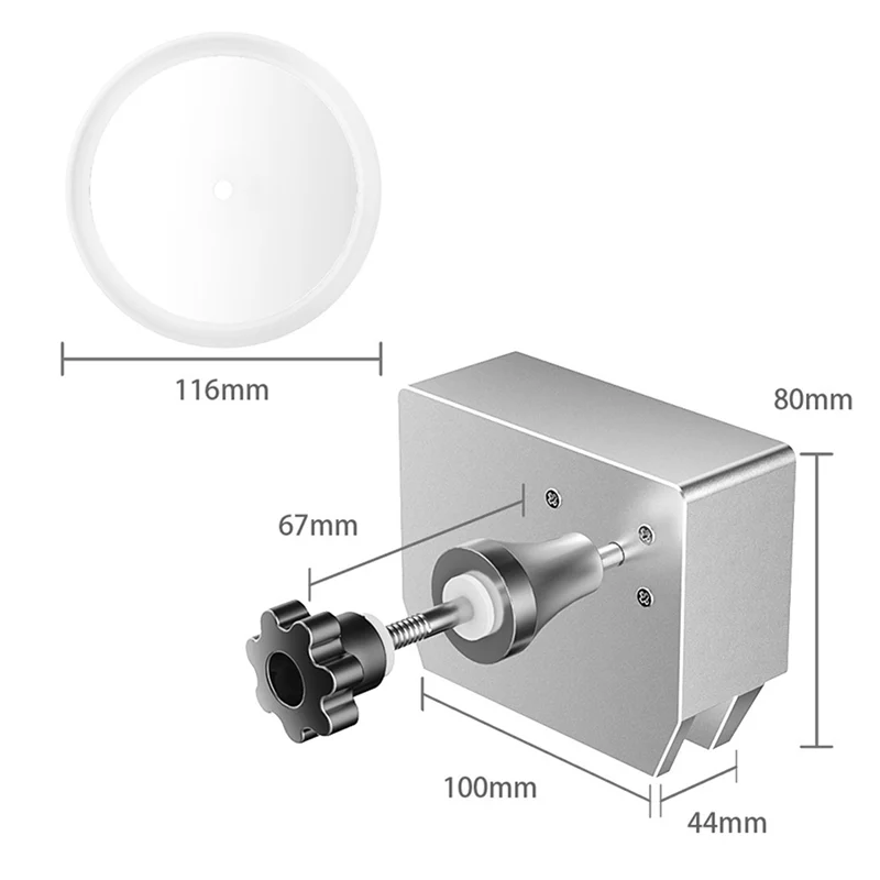 QWE-6L Ultrasonic Vinyl Record Washer With Bracket Vinyl Rotating Cleaner For Wash 7-12 Inch LP EP Discs 1 RPM/MIN