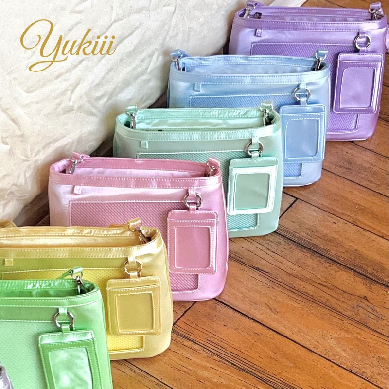 Japanese Original Satin Lta Bag Girl Student Small Food Bar Built-in Pain Layer Single Shoulder Messenger Bags for Female