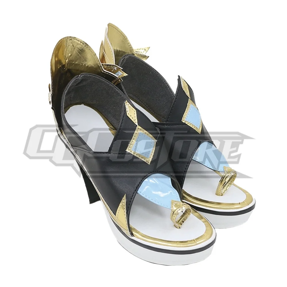 Genshin-zapatos de Cosplay Shenhe para hombre, disfraces de personajes de Anime Unisex, calzado, envío gratis, ACS-5807