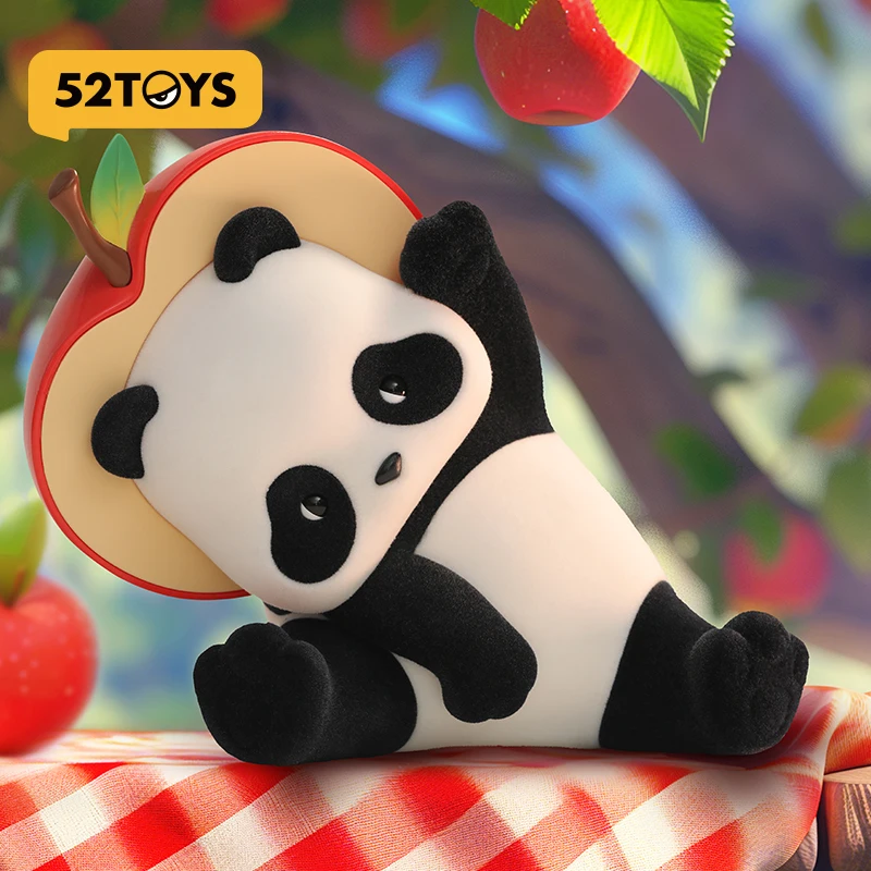 52TOYS PandaRoll Apple Plush Doll Toy - Cute Shoulder Pet Gift for Girlfriend Ideal Holiday Surrounding Stuffed Animal
