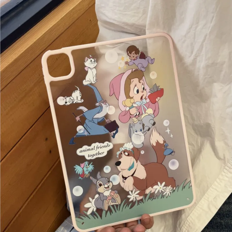

Cute Cartoon Animal Friends Silicone Case for iPad 7/8/9th 10.5in Air3/4/5 10th 10.9in A16 2025 A19 2026 11in Shockproof Cover