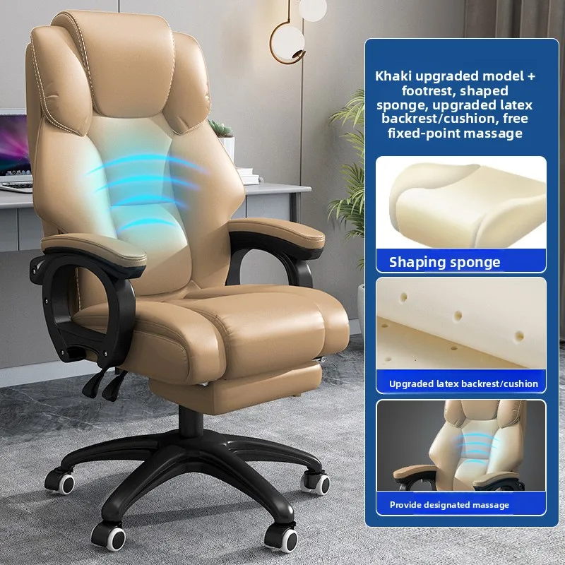 Ergonomic Office Chair Executive Chair Home Chair Reclining Back Massage Comfort All Day Business Seating Black Gamer Chair