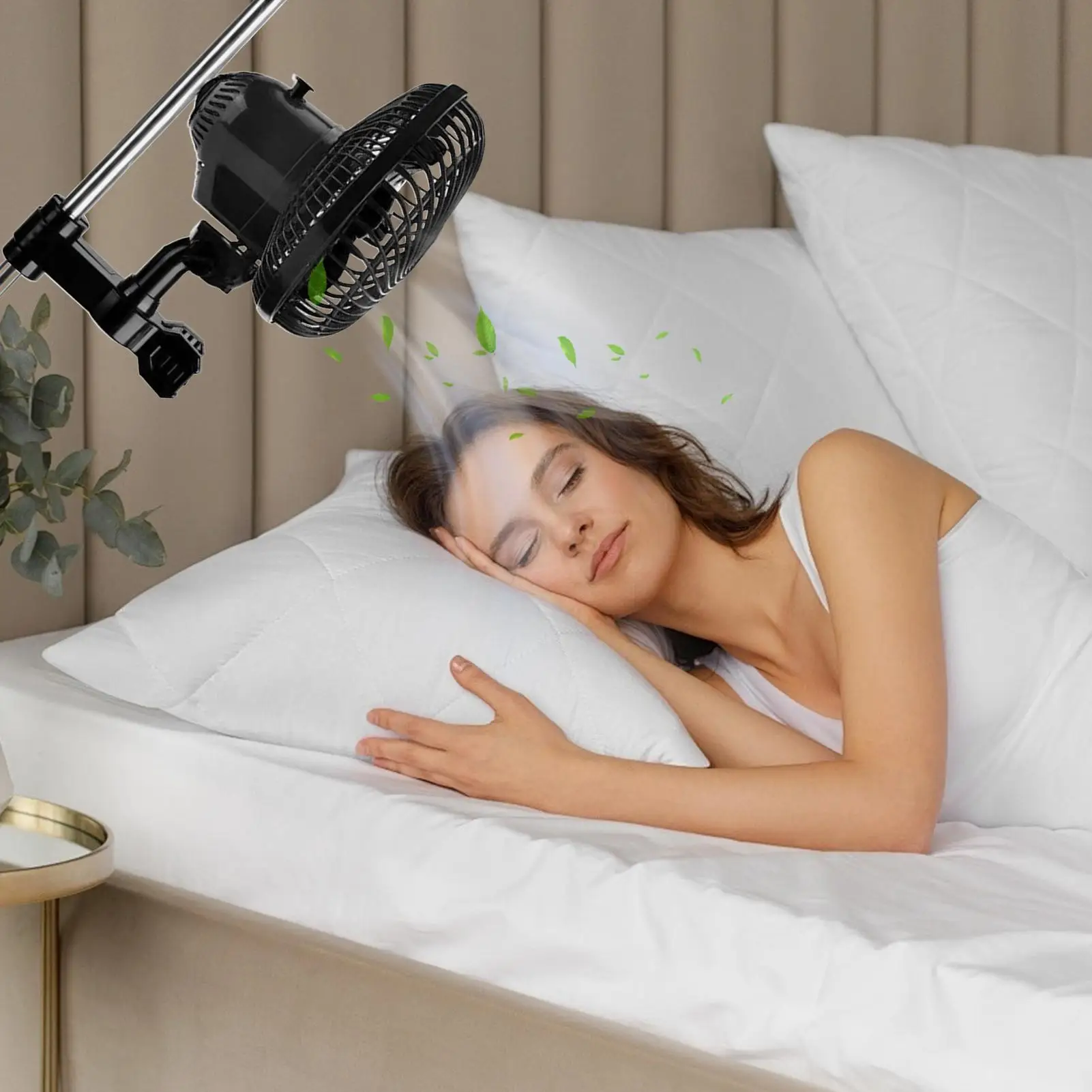 Crescer tenda clipe ventilador clipe silencioso no ventilador ventilador de crescimento de plantas ventilador oscilante 2 velocidades circulação resfriamento para oficina estufa