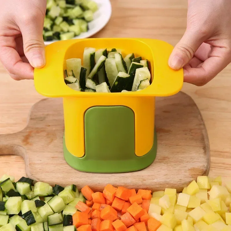 Multifunctional Vegetable Chopper Dicing Slitting Tool Hand Pressure Onion Dicing Artifact French Fries Cucumber Potato Slicer