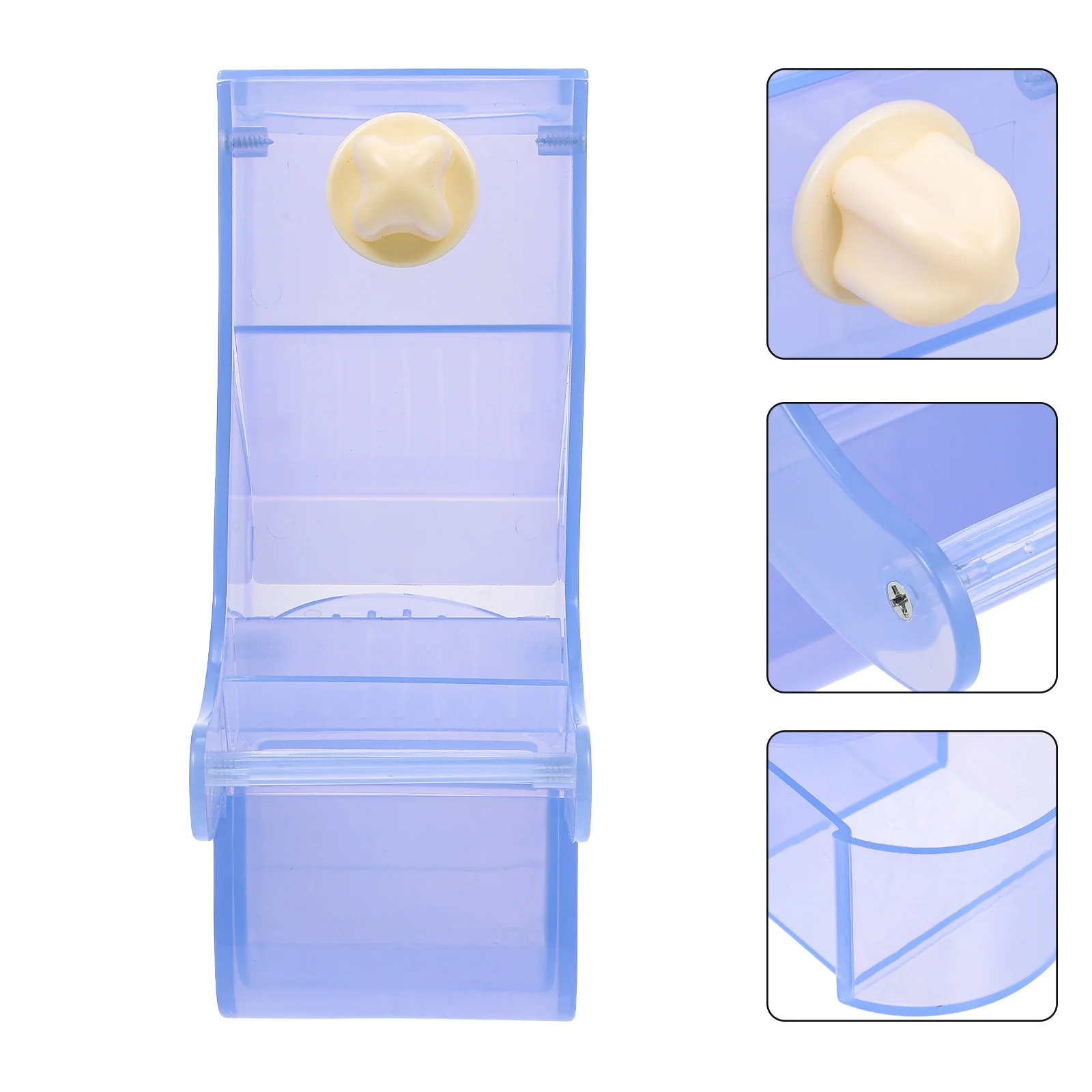 

Parrot Food Box Cage Feeder Birds Feeding Bowl Feeders Container Dish Holder Bowls for