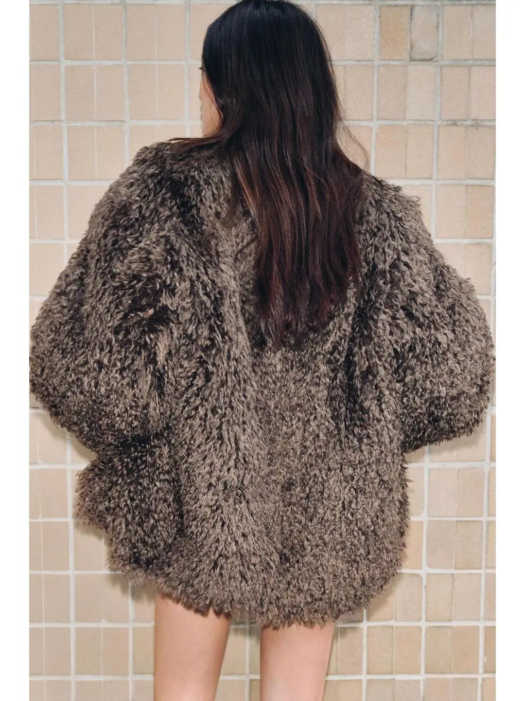 Vestibilità ampia Cappotto lungo in pelliccia artificiale Sve rotondo Ne Autunno Inverno Nuovo Sle Casual Comodo Jaet da donna Amichevole da viaggio