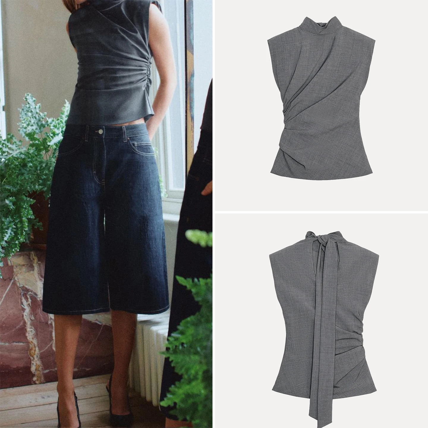 

Ele Casual Women's irt with Padded oulder Autumn New Sle 2025 Z Other Fabric Other Material 00% Women's Wear