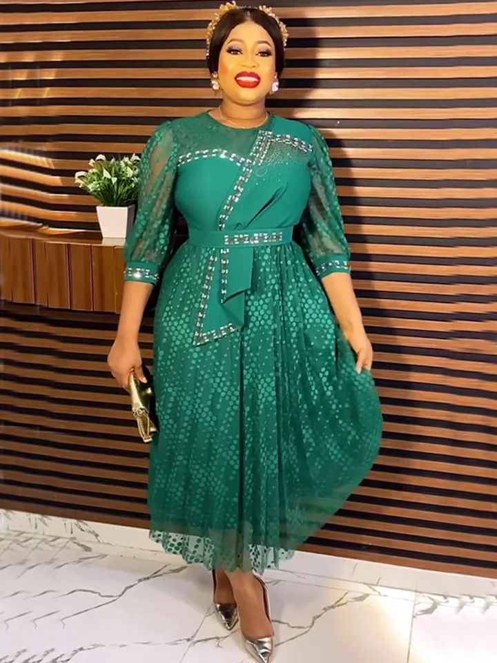 Elegant White Turkey African Party Long Dresses for Women 2025 New Spring Fashion Lace Wedding Gowns Elegant White Turkey African Party Long Dresses for Women 2025 New Spring Fashion Lace Wedding Gowns