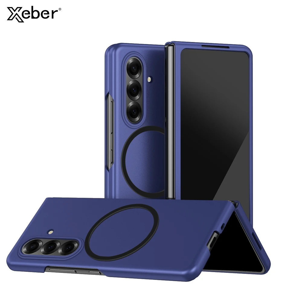 Ultradünne Skin-Feel-Hülle für Samsung Galaxy Z Fold 3 4 5 6 7 Fold7 Fold 8 für Magsafe Magnetische Kabellose Ladefunktion Schutzhülle