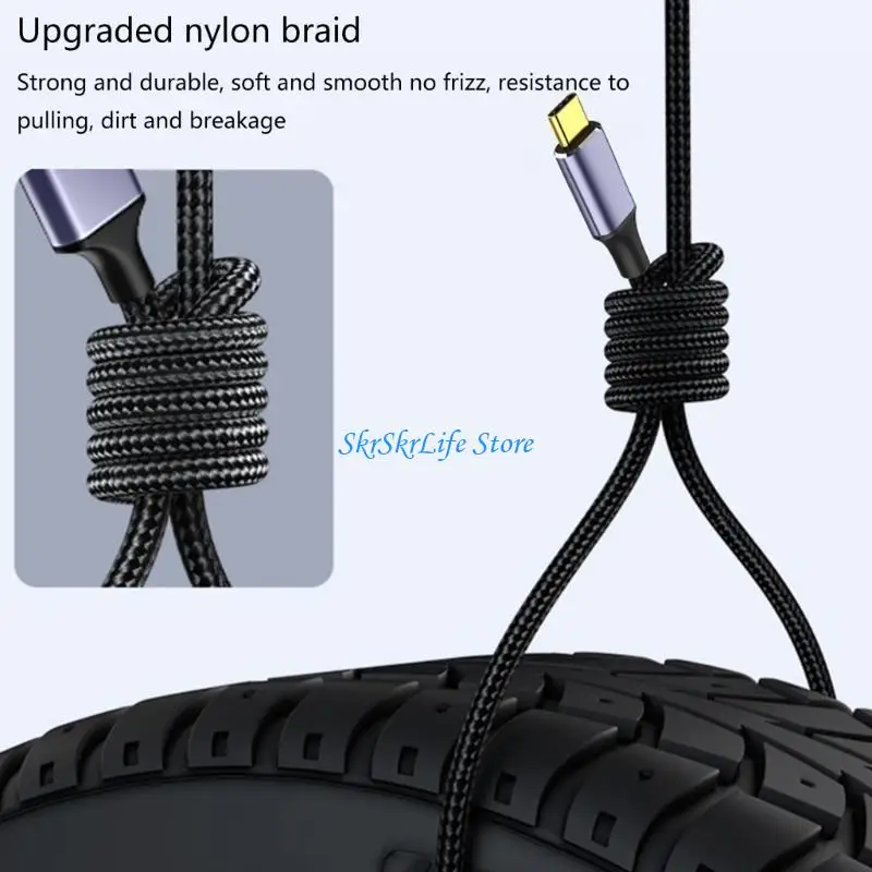 

E65E 2/3 in 1 USB2.0 OTG Adapter Type C Male Plug To 2/3 USB 2.0 Female OTG Extension