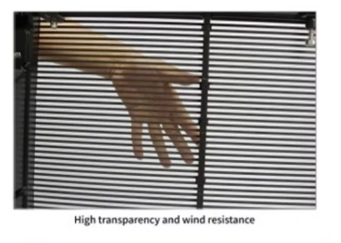 Kustomisasi. Dinding Video LED Transparan Jelas P3.91mm Layar LED Mesh Indoor Tirai Digital Signage Layar LED P3.91