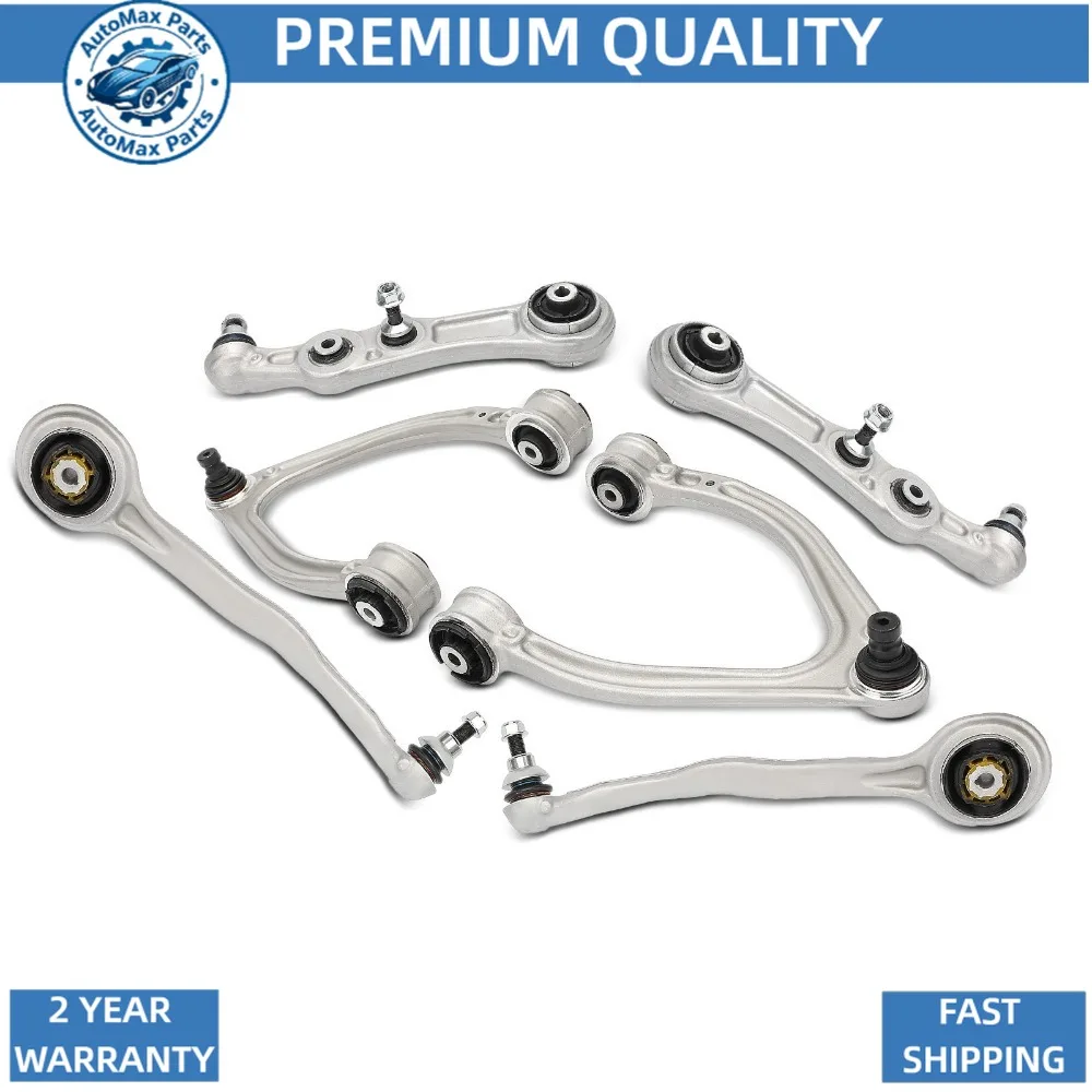 6Pcs Front Control Arm w/ Ball Joint for Mercedes-Benz W205 A205 C205 C300 RWD  A2053301305, A2053301505, A2053304303