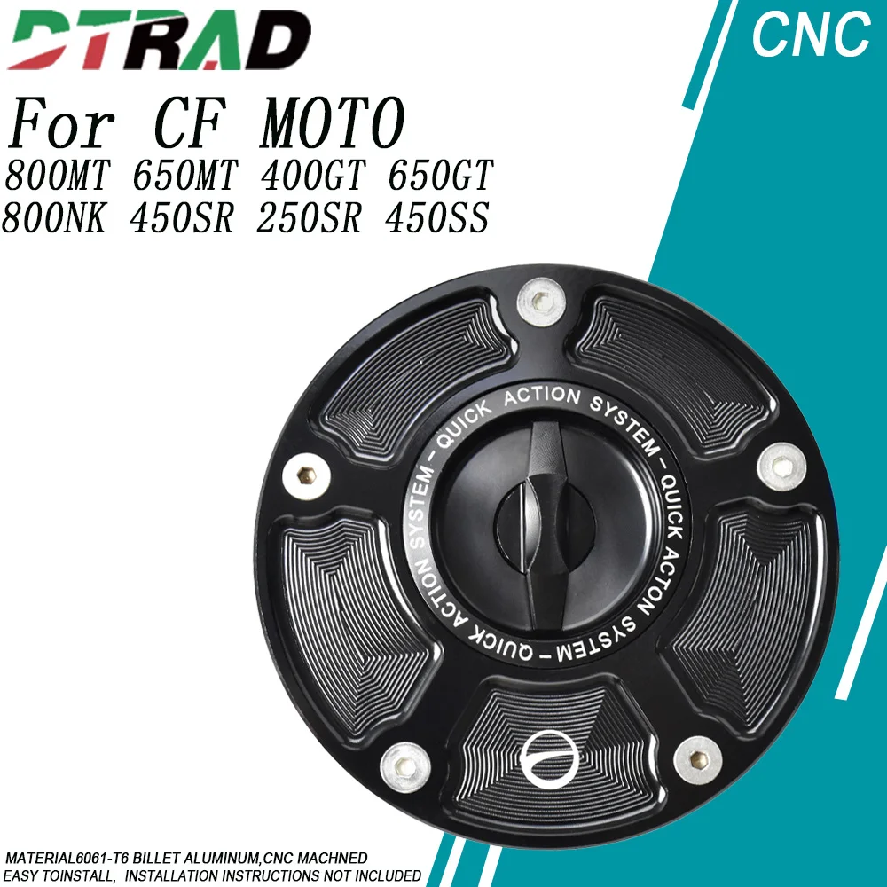 Motorcycle Keyless Fuel Gas Tank Cap Modified Parts For CF MOTO 800MT 650MT 400GT 650GT 400NK 450NK 800NK 450SR 250SR 450SS