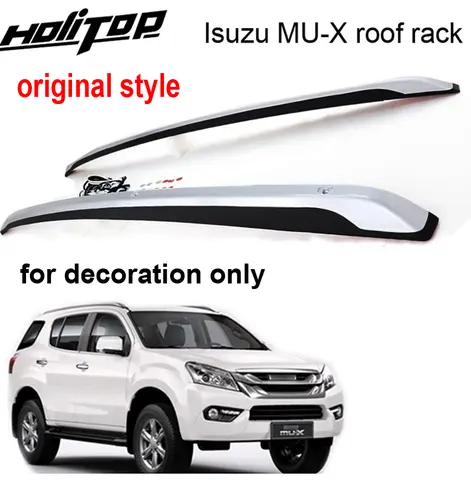 이스즈 MU-X MUX 2014-2022 용 루프 랙, 루프 바 레일, 오리지널 스타일, ABS 장식 전용, 안정적인 품질, 신상