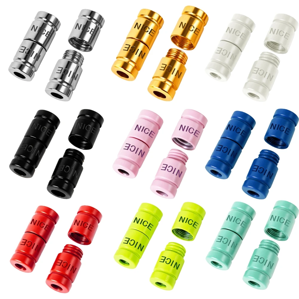 1/2/3Pair Elastic Laces Nice Metal Capsule Lock Buckle No Tie Shoelaces Buckle Tieless Lazy Shoelace Decorations Shoe Accessries