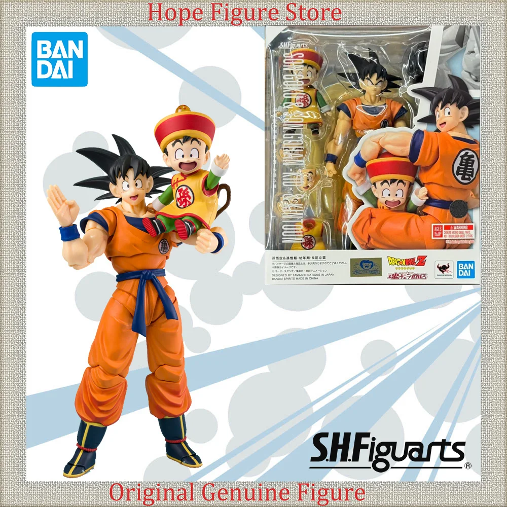 Официально лицензированная фигурка Bandai Shfiguarts Кинтоун Сон Гоку Сон Гохан из аниме Dragon Ball Z, модель для сборки, игрушка