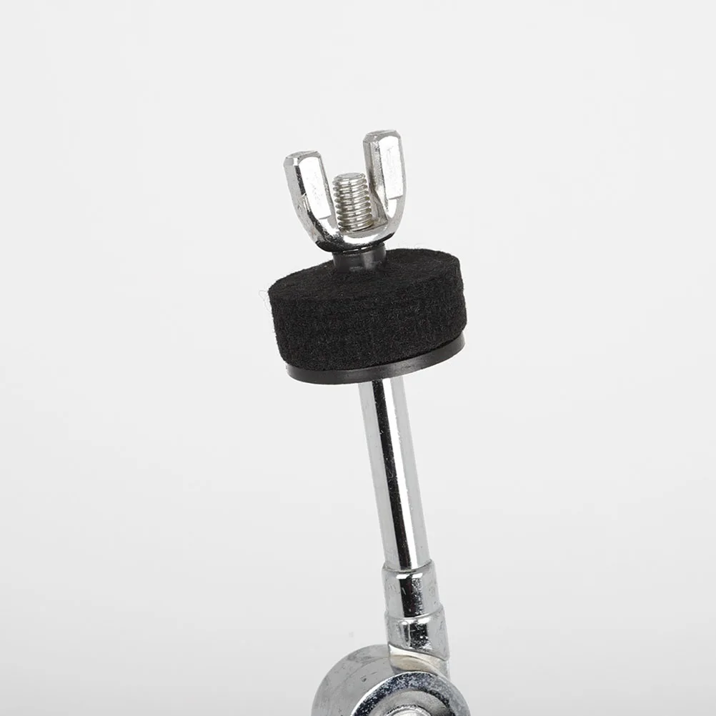 

10pcs Cymbal For Plastic Cymbal Stands Drum Black Plastic Replacement Drum Kit Supplies Percussion Instruments Accessories