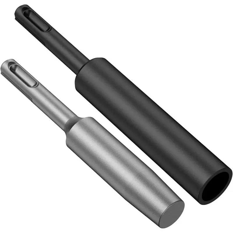A24F-2 Pcs Ground Rod Driver 15Mm/25Mm Professional SDS-Plus Ground Rod Driver Tool Kit For 5/8Inch And 3/4Inch Ground Rods