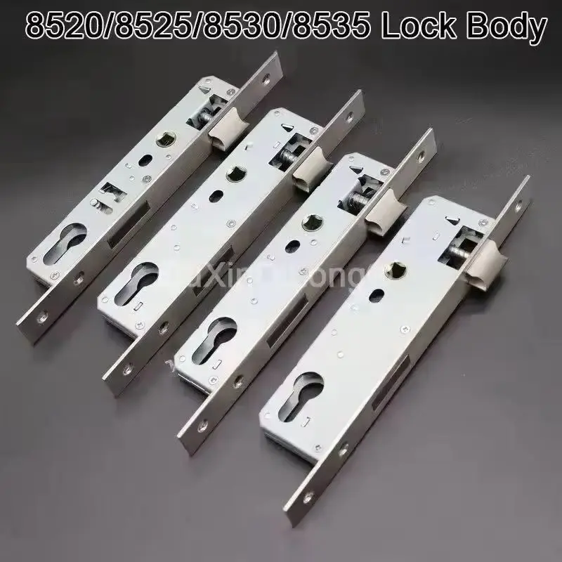1Piece European Narrow Mortise Door Lock body Anti-theft Dual Tongue Lockbody Door Lock Repair Parts Size 8520/8525/8530/8535