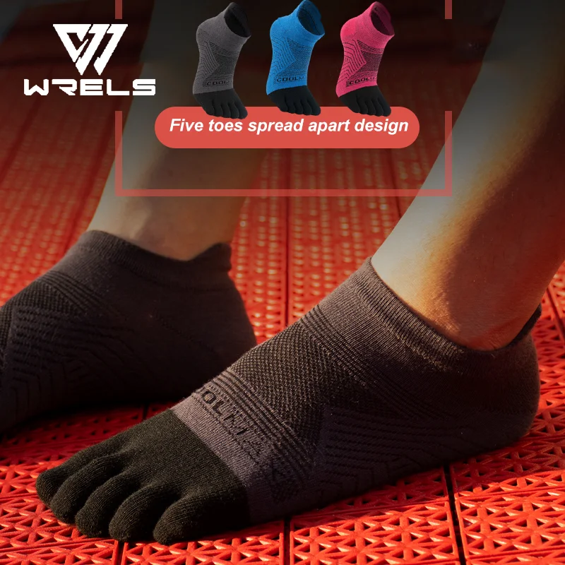 1 Double Running Five Finger Socks Summer Thin Breathable Sports Socks Off-road Running Professional Sports Quick Drying Socks