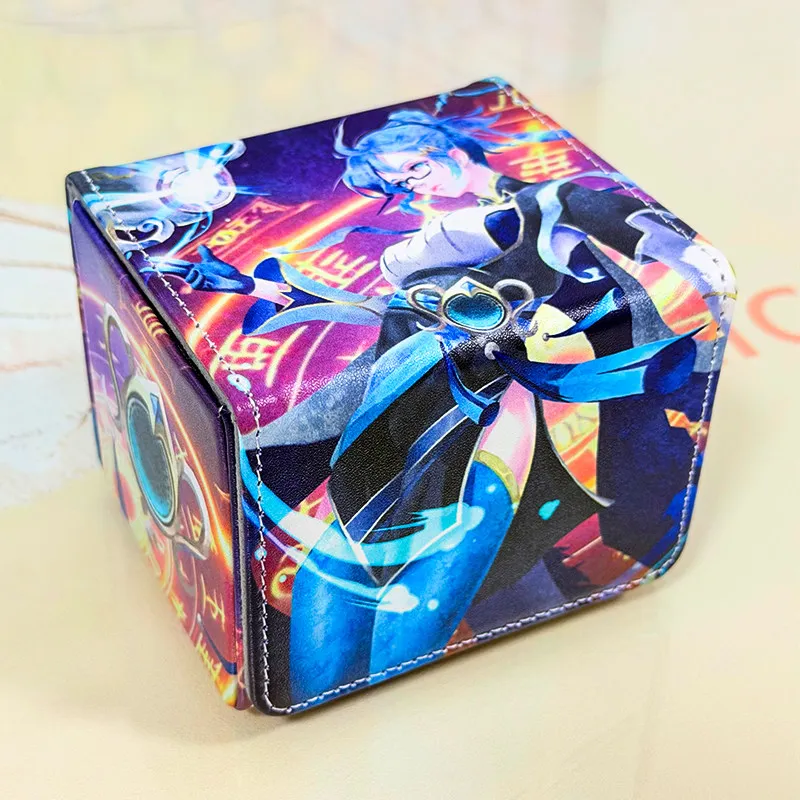 Yu-Gi-Oh! Game Collection Card Altergeist Meluseek Storage Box Magnetic Q Version Kurikara Divincarnate Board Game Card Box Toy