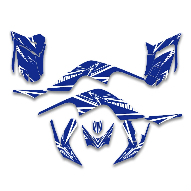 Fewfuss  Graphics Decals Stickers Motorcycle Background Custom Number For YAMAHA RAPTOR 700 2006 2007 2008 2009 2010 2011 2012