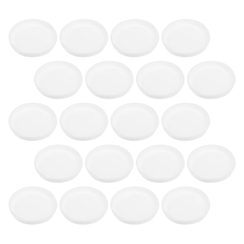50pcs Plastic End Caps White Round for Mailing Tubes Cardboard Shipping Covers Stoppers Plugs Kraft Tube Accessories