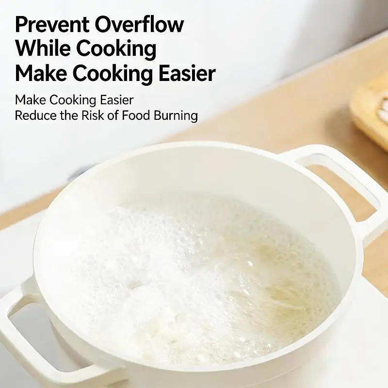 1/3Pcs Stainless Steel Pot Overflow Preventer/Boiling Noodles & Soup Without Spilling/Easy To Clean/Universal For Home Use