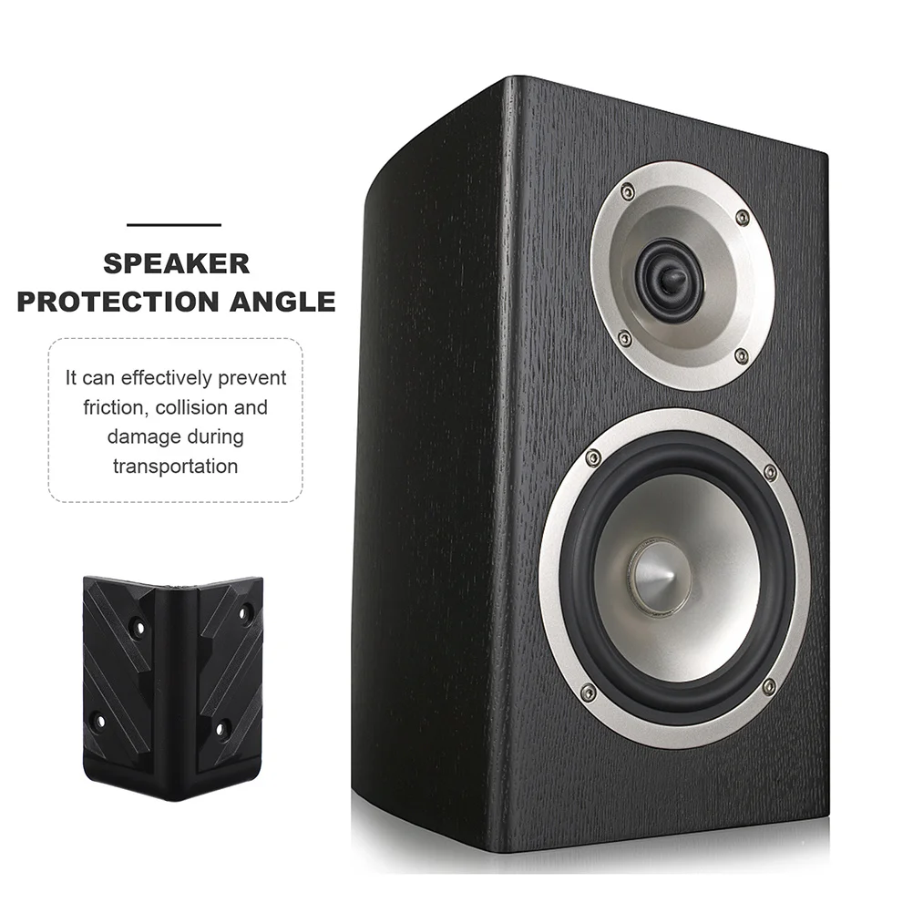 6 مجموعات المضادة للتصادم حماية الزاوية عالية الأداء ABS المتكلم الحرس تطبيق بسيط قابلة لإعادة الاستخدام التفاف غطاء الزاوية