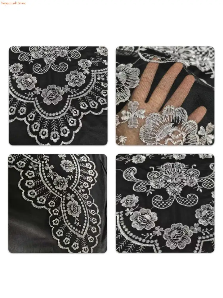 

Q5WE Delicate Embroidered Floral Head Covering For Church Services And Special Occasion