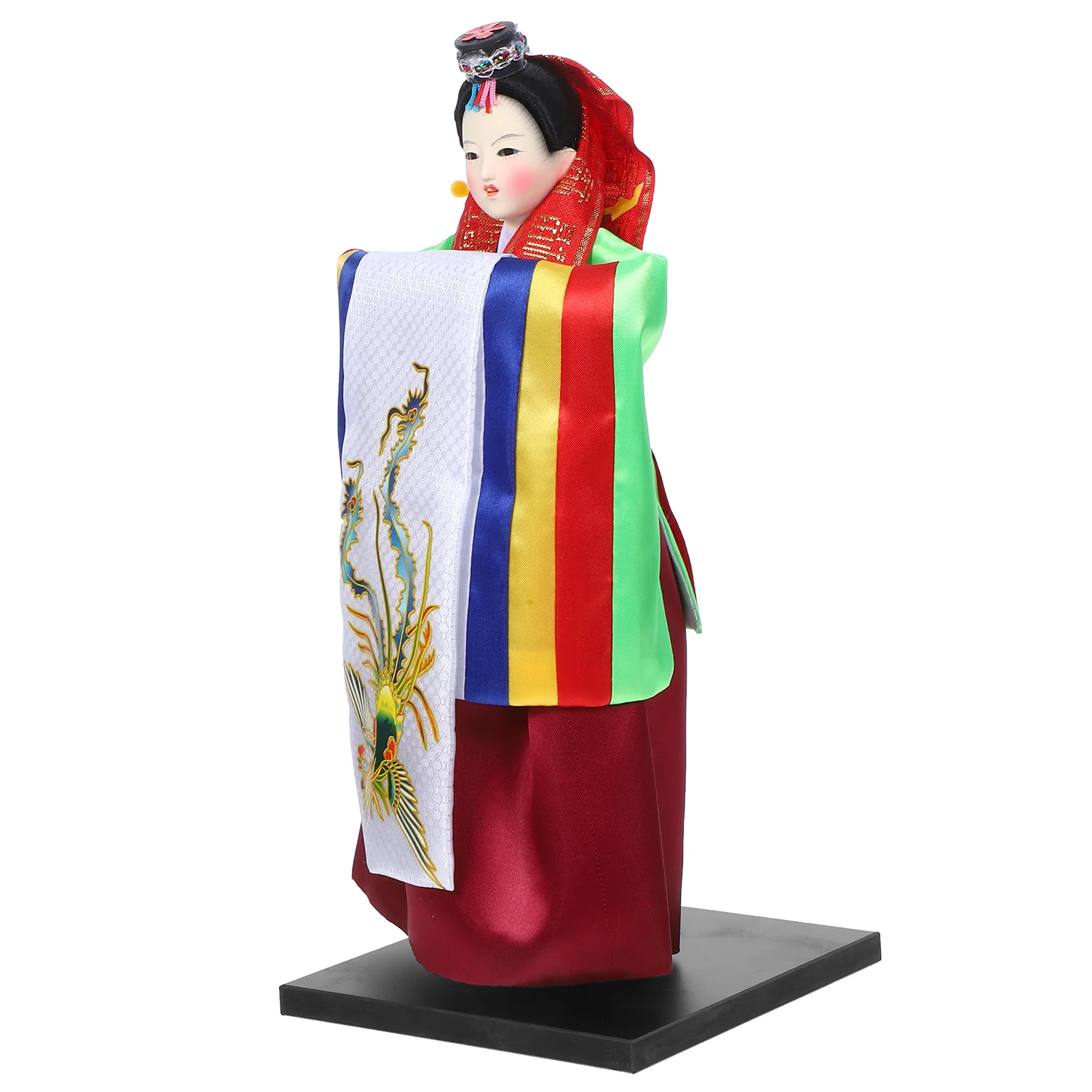 

Handmade Figure Korean Hanbok Figurine Traditional Decoration Crafts