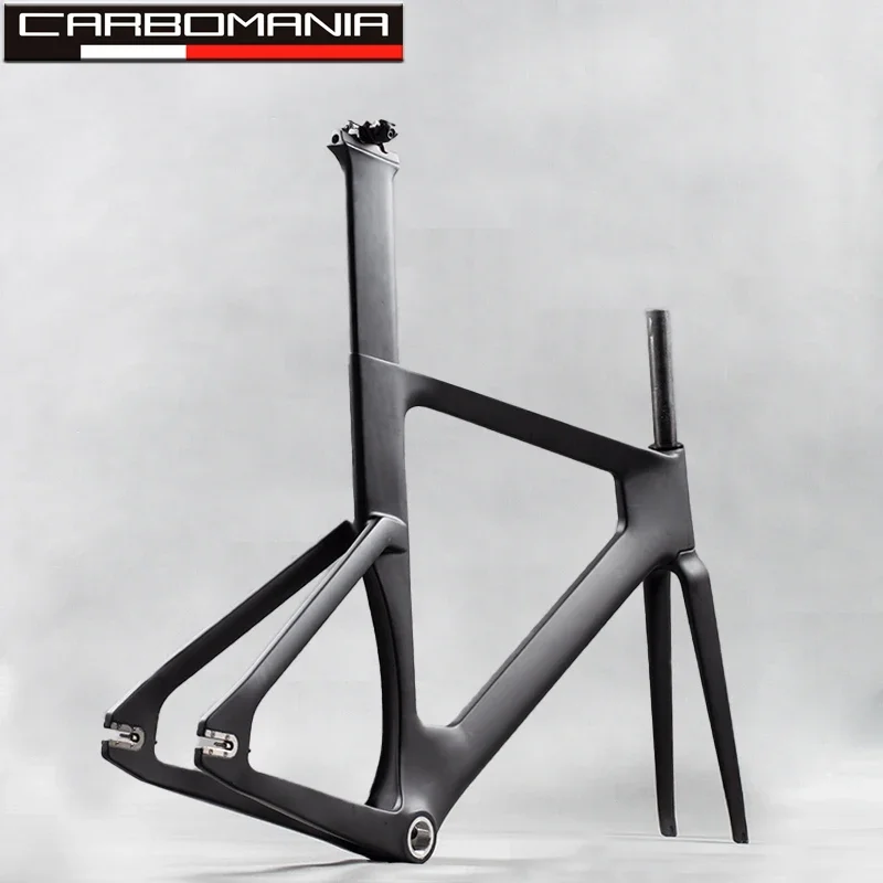 Carbon Track Bike Frame 700C Track Bike Frame Set With Fork Seatpost Carbon Fixed Gear Track Racing Bicycle Frame