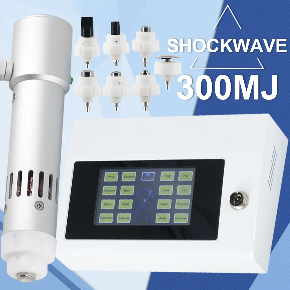 Professional Shock Wave Therapy Machine 300MJ For ED Treatment And Knee Pain Relief High Energy Physiotherapy Shockwave Massager