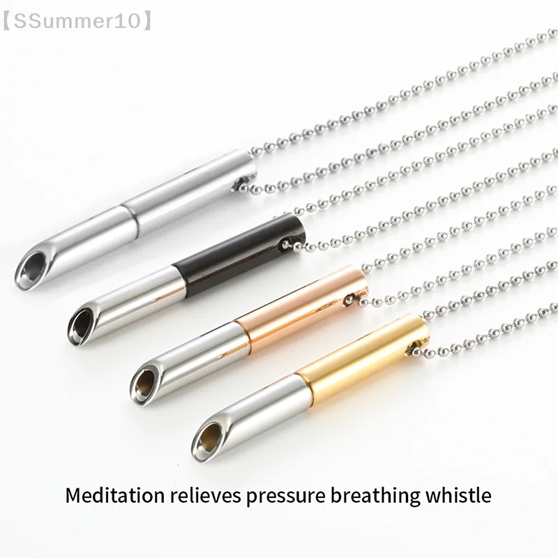 【SSummer10】【xxx】Collier anti-stress et anxiété, outil de respiration pour la pleine conscience, chaîne de soulagement, collier de respiration pour arrêter de fumer et se détendre【SS】