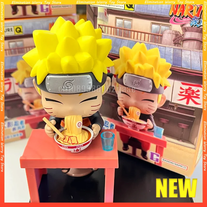 

Новая оригинальная фигурка BANDAI Naruto BNFIGUREQ Wind Pass Lamian с лапшой, модель слепых коробок, коллекция Саске, кукла Какаши, игрушка