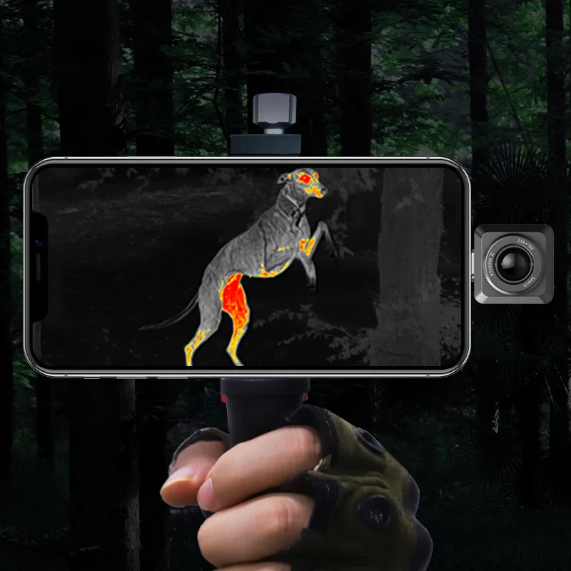 InfiRay T2 Infrared Thermal Imager Outdoor Hunting Detector Night Vision Thermal Camera for Mobile Phone IOS Xinfrared T2 Search