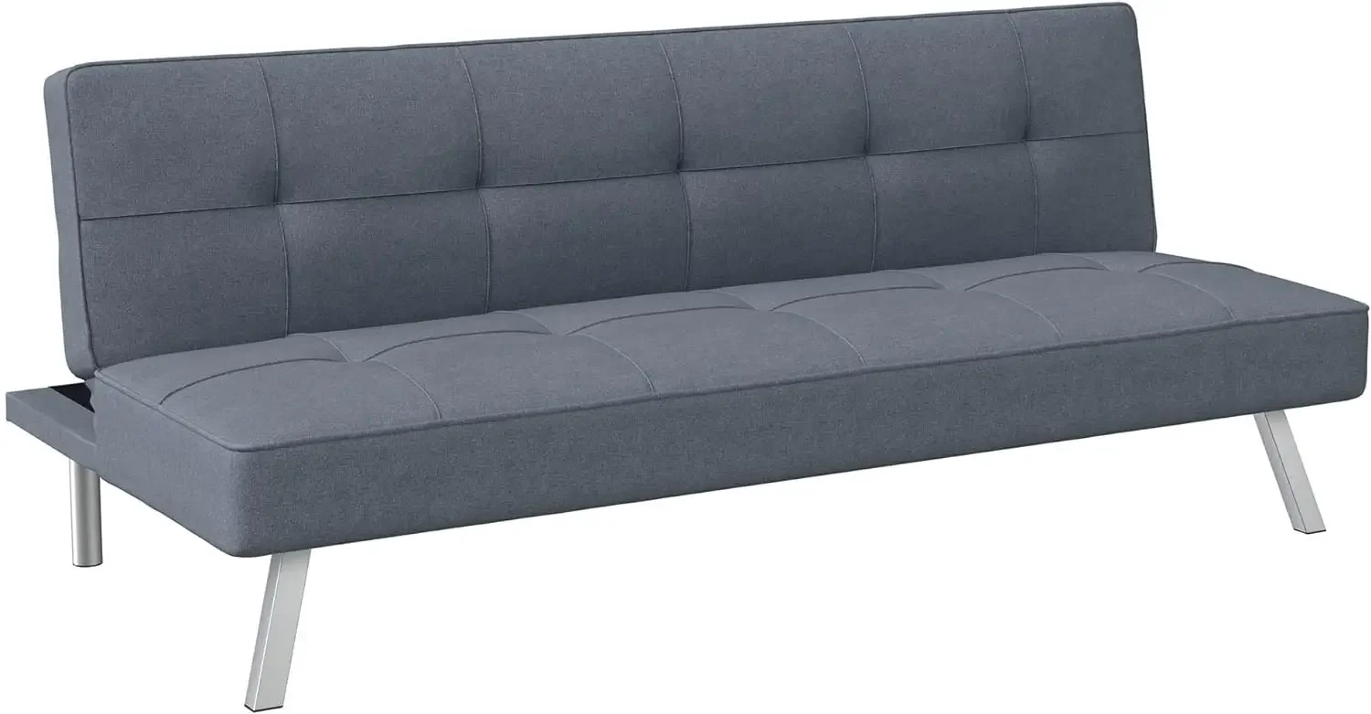 

Serta Rane Convertible Sofa Lounger Microfiber Light Grey Full