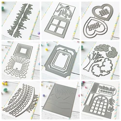 Celebration Box Cutting Dies Shaker Shapes Hearts Metal Die Cuts For DIY Scrapbooking Album Card Making Decoration Paper Craft