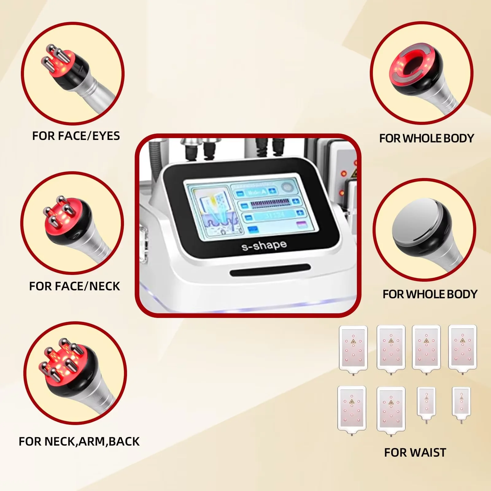 Top Quality 6 in 1 Weight Loss R F Cellulite Removal 40K Ultra Cavit Machine Face and Body